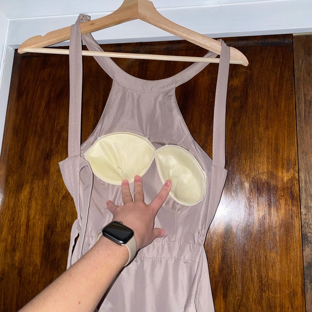 Azazie taupe bridesmaid dress - Picture 13 of 14